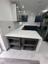 Aspen Ice quartz worktop project