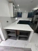 Aspen Ice quartz worktop project
