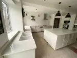 Aspen Ice quartz worktop project