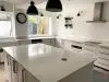 Aspen Ice quartz worktop project