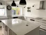 Aspen Ice quartz worktop project