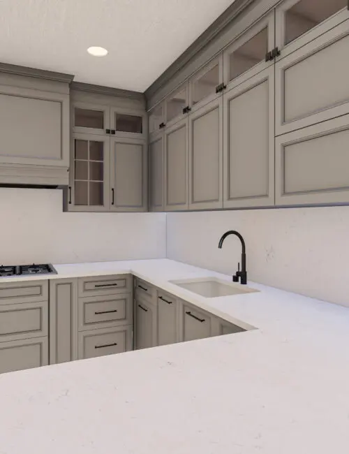 Bianco Carrara quartz worktop
