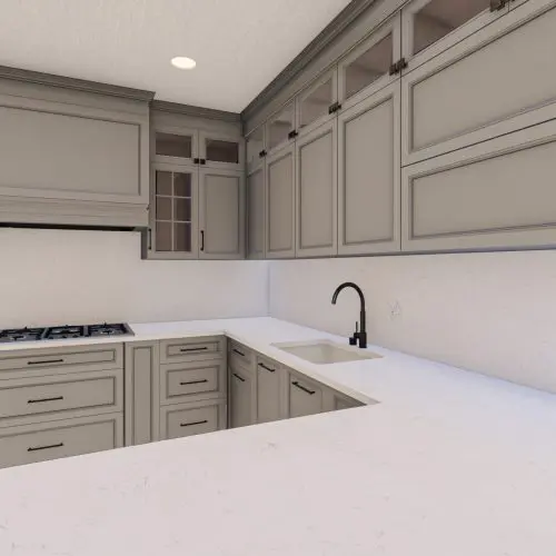 Bianco Carrara quartz worktop