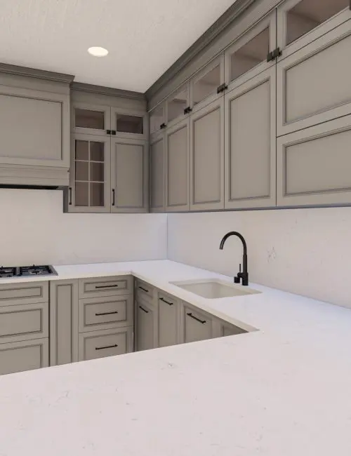 Bianco Carrara quartz worktop