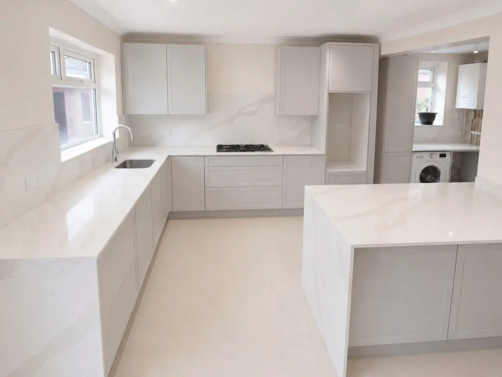 Calacatta gold quartz london project