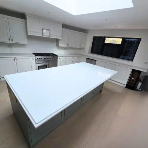 Capri White quartz East London Project