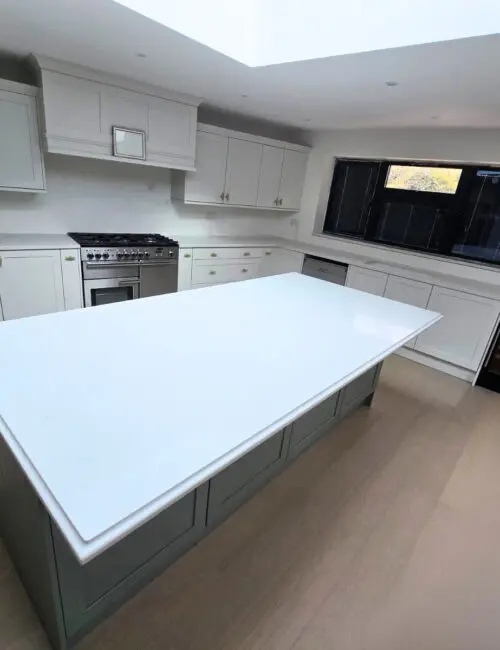 Capri White quartz East London Project