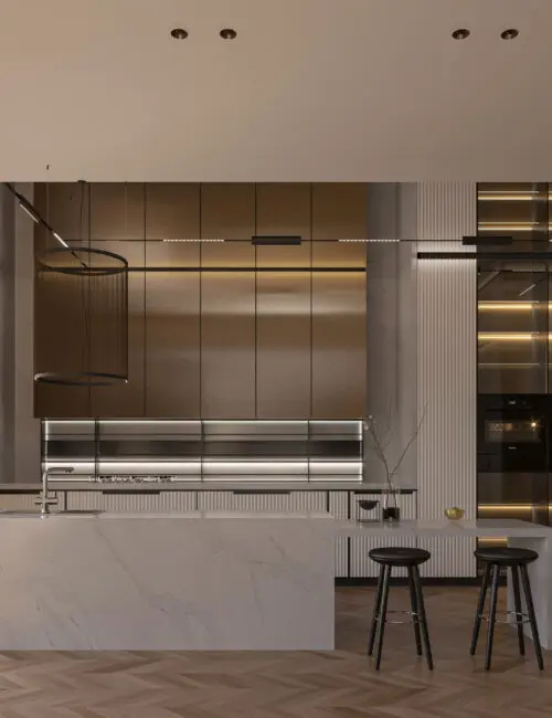 Tala gold quartz worktop