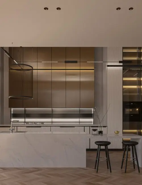 Tala gold quartz worktop