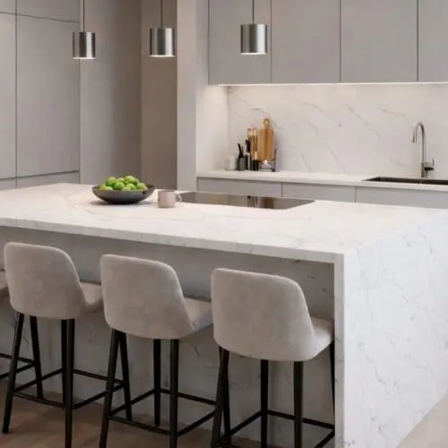 alaska bianco quartz worktop