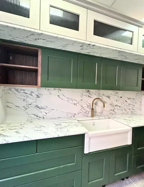 arabescato quartz worktop