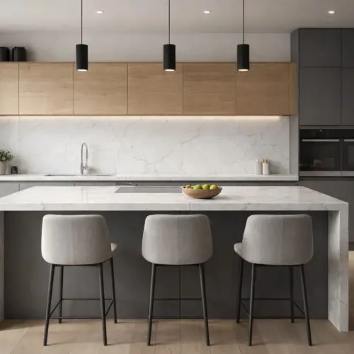 aria white quartz worktop