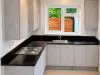 black sparkle quartz worktop