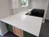 gold superior quartz worktop, brentwood project