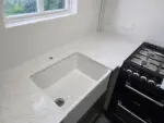 gold superior quartz worktop, brentwood project