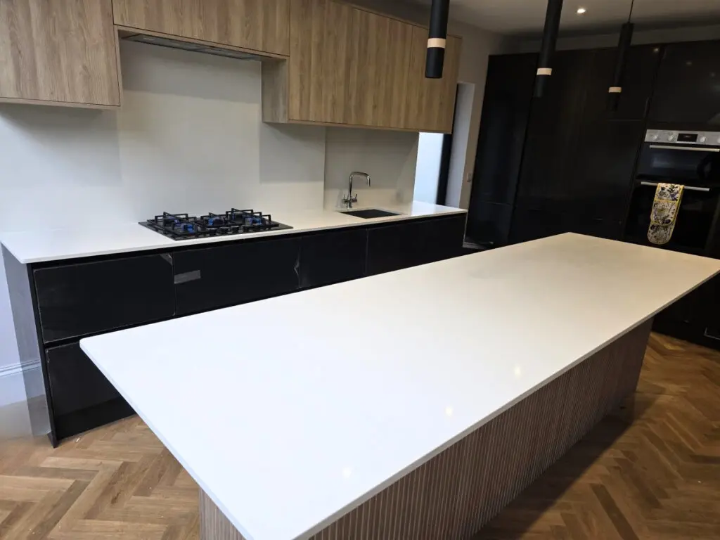 ultra white quartz, Guildford project