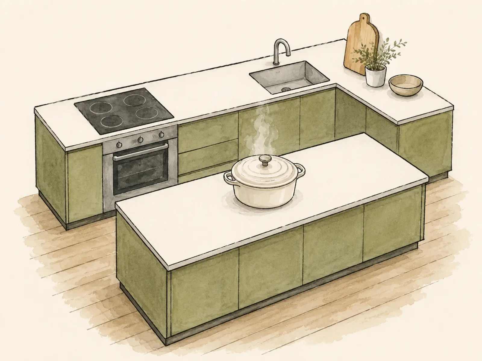 heat-resistant worktop