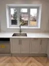 Calacatta Borghini quartz, St Albans project