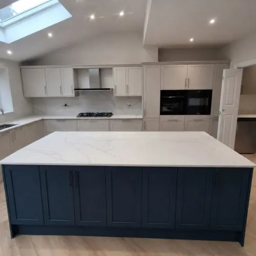 Calacatta Borghini quartz, St Albans project