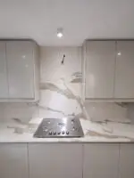 Calacatta Bronze quartz, Southampton project