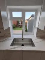 Calacatta Bronze quartz, Southampton project
