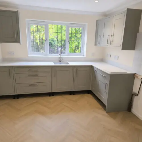 Calacatta Classic quartz, leicester project