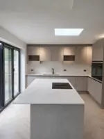 Calacatta Eternal Grey quartz, Watford Project p1