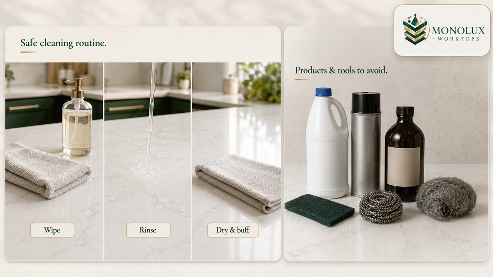 How to Clean White Quartz Without Dulling It