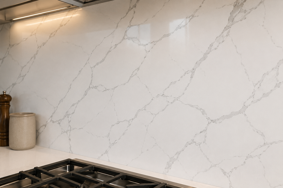 Mono Calacatta Borghini Hob Splashback
