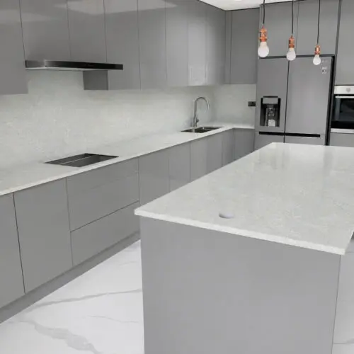 Pistachio Cloud quartz, guildford project