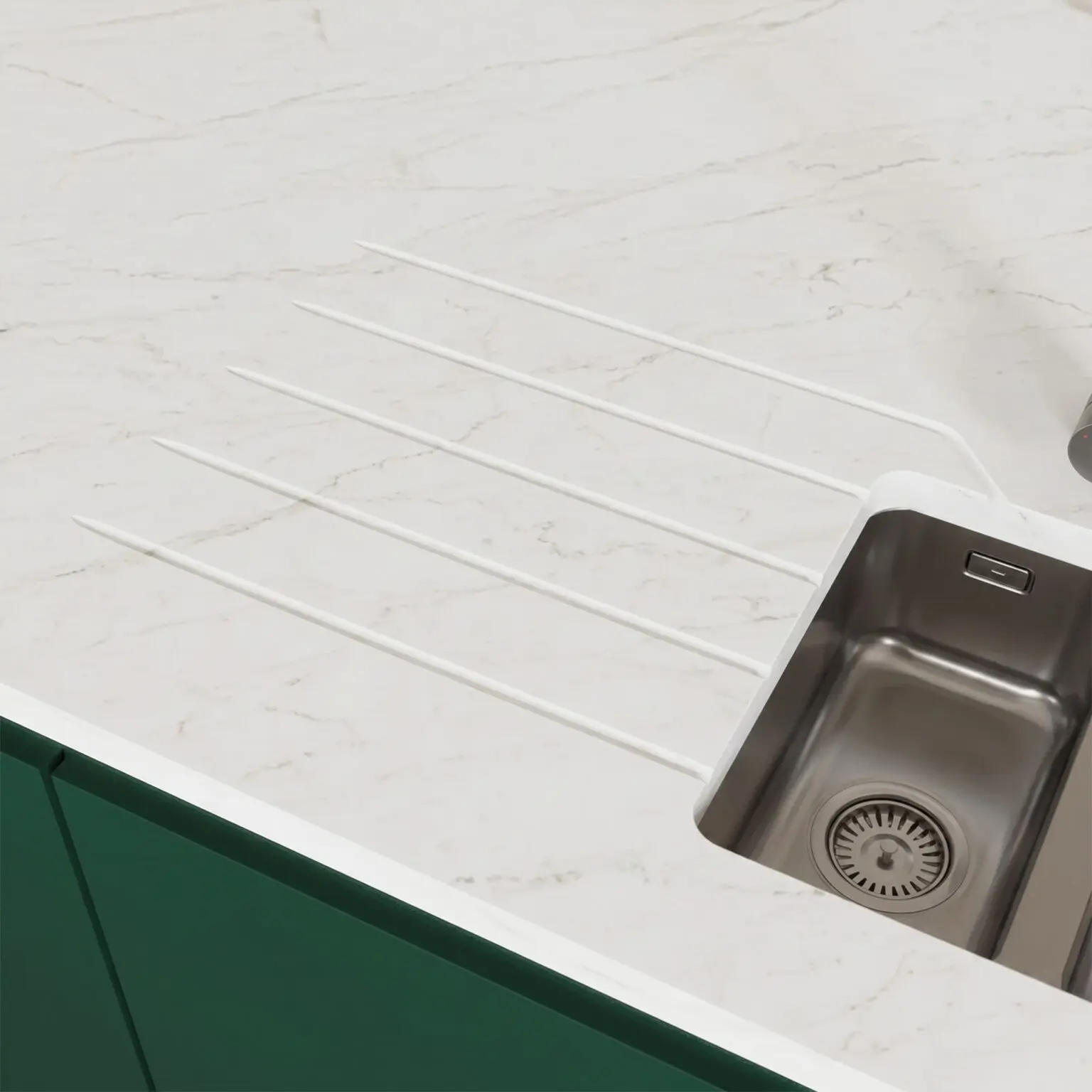 angled sink groves