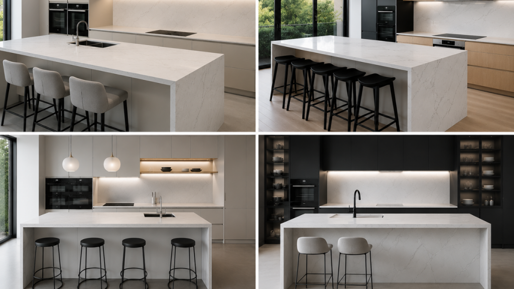 Best Kitchen Styles for Carrara Quartz Worktops