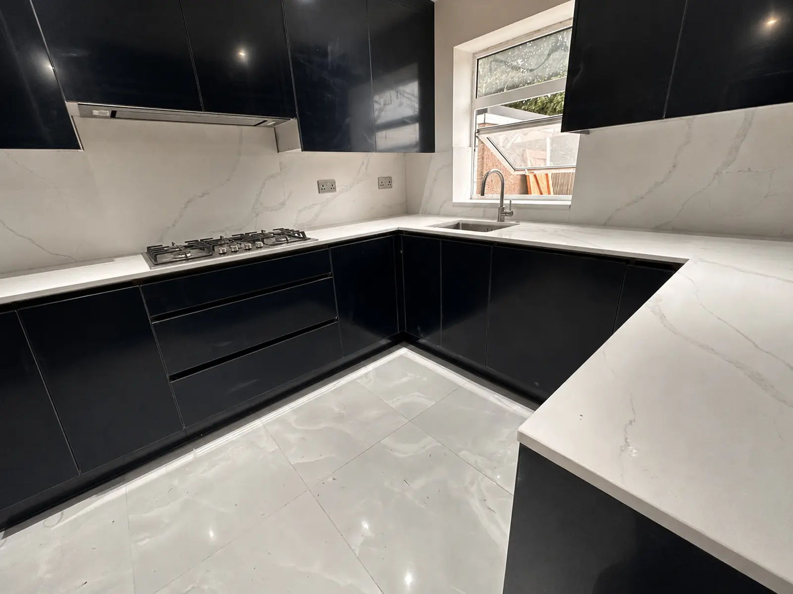 Calacatta Eternal Grey Quartz wokrtops in Maidstone 2026