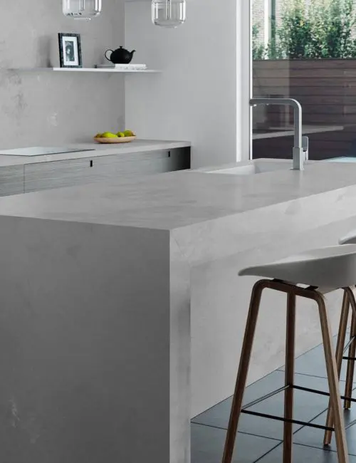 Concrete Oyster Kitchen Island