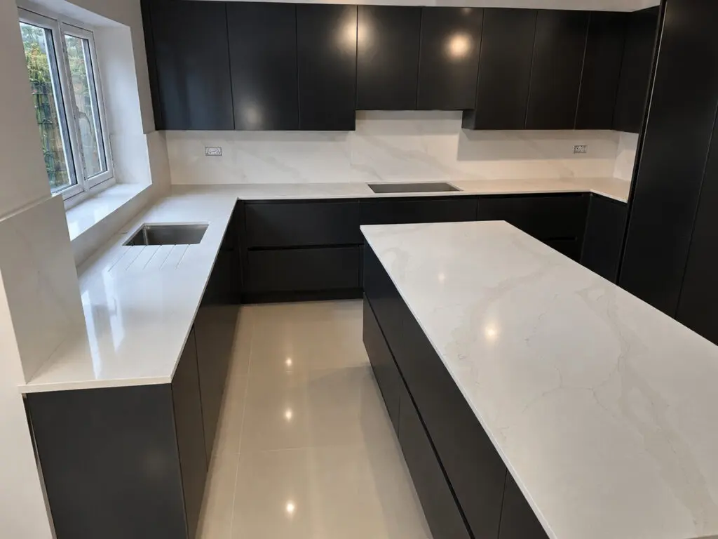Declan’s quartz worktop project, Calacatta Gold in Milton Keynes 2025 image-3
