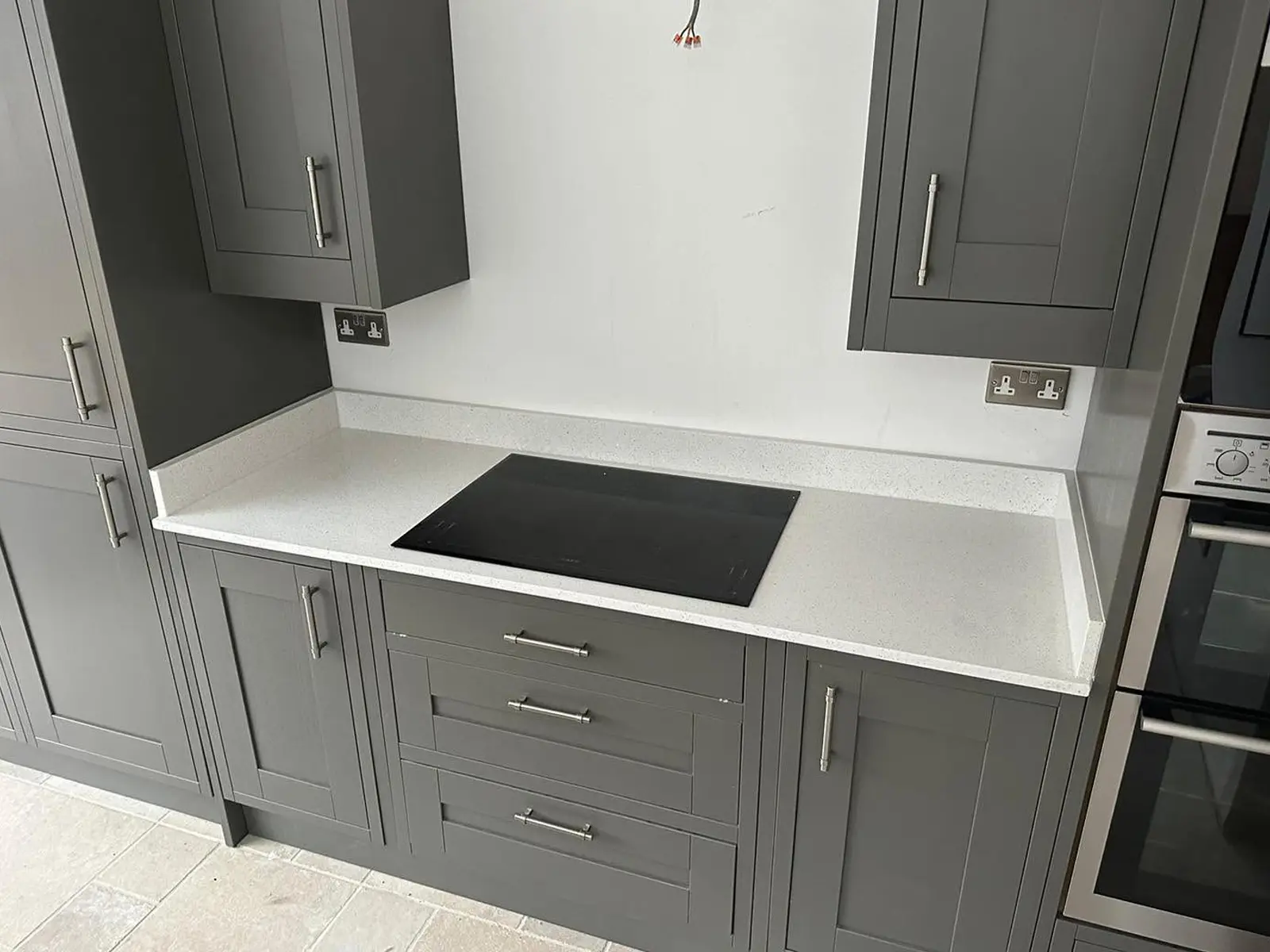 Kavita’s quartz worktop project, Arctic Starburst Quartz in Brighton, 2026 image-6