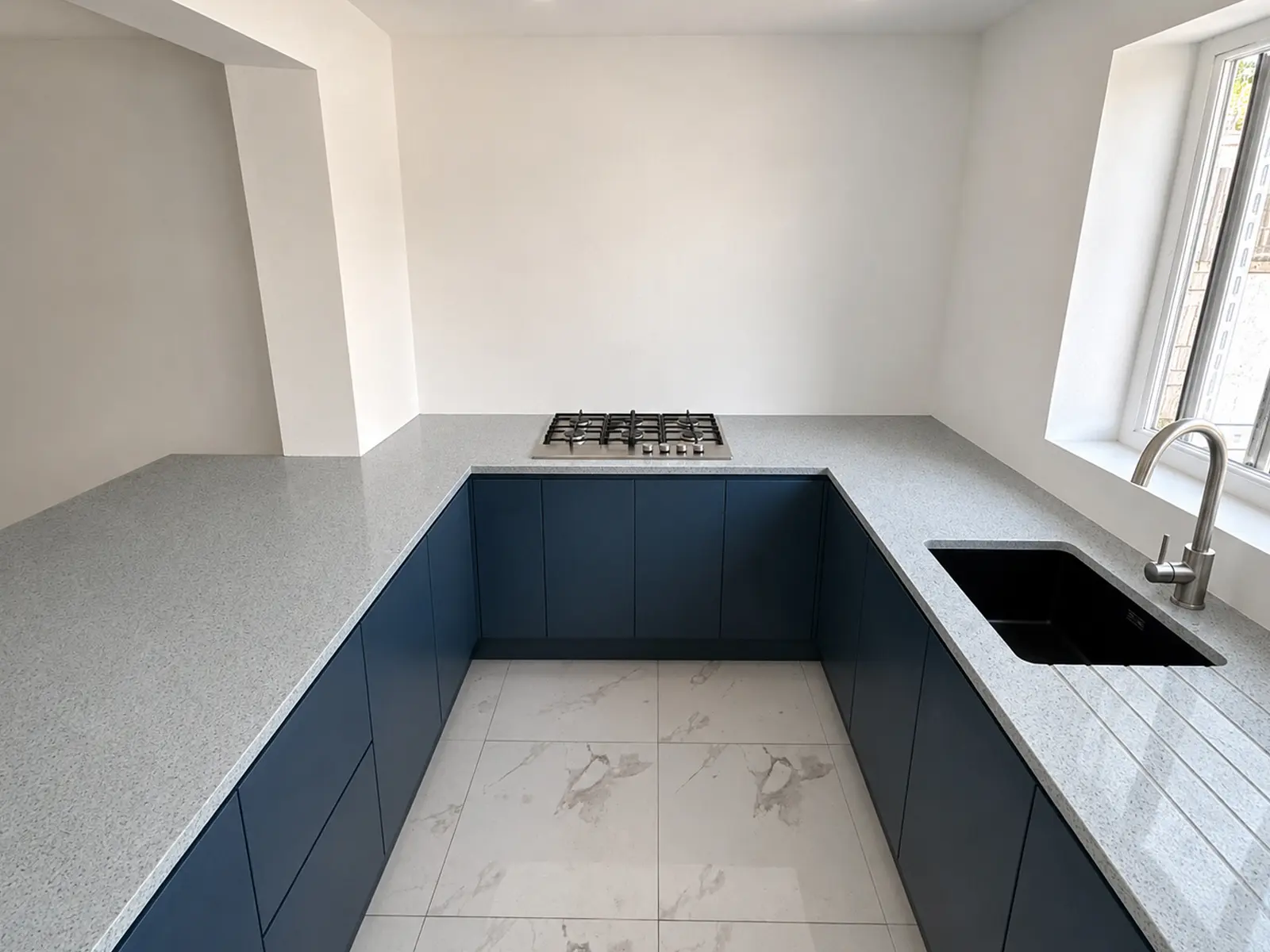 Silver Starburst quartz, North london Giles Pemberton project 2025