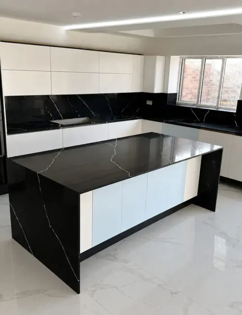 Sterling’s quartz worktop project, Eternal Marquina in Leicester 2025, image-3
