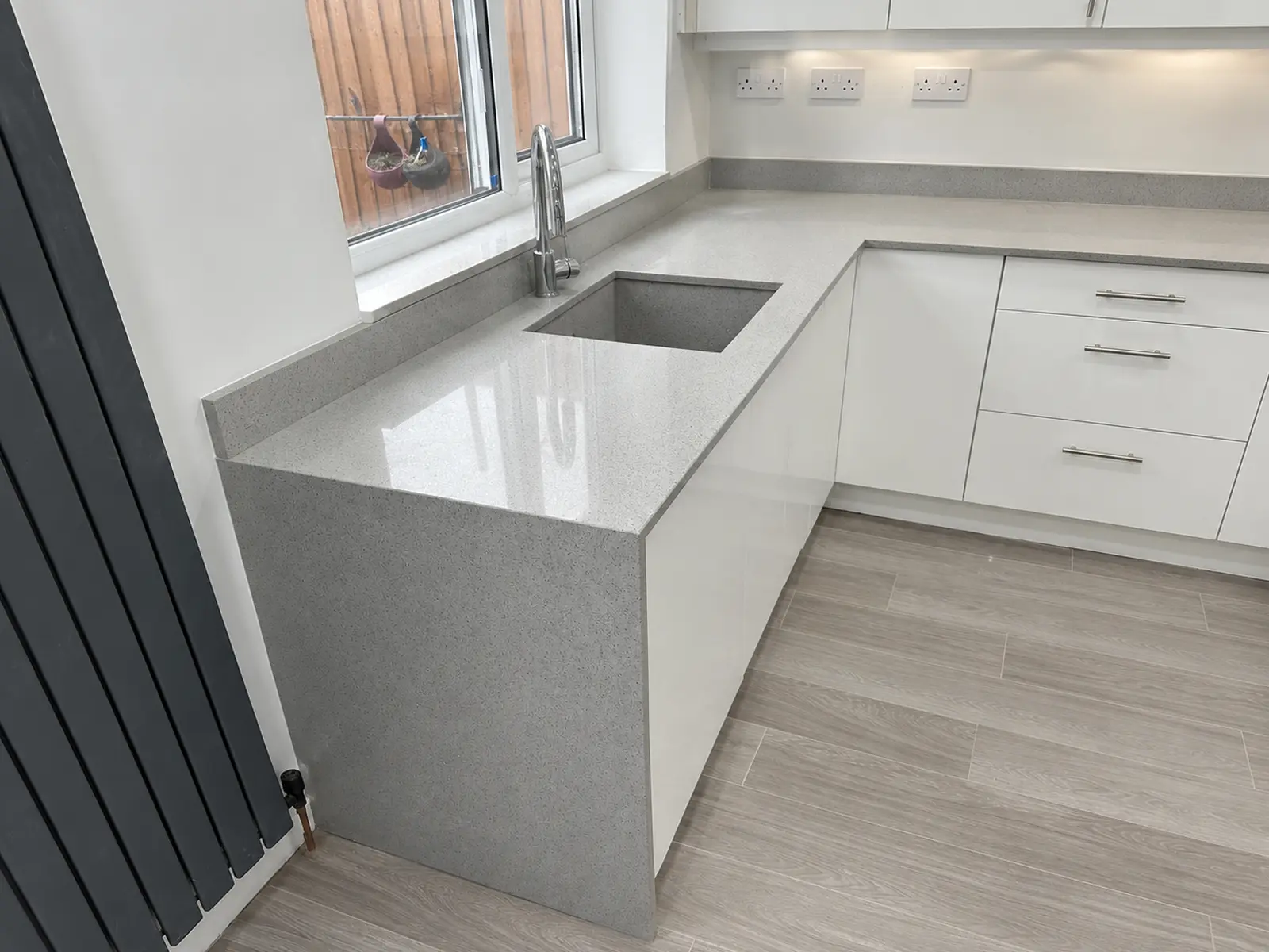 Thorne’s quartz worktop project, Silver Starburst Quartz in Colchester, 2026 image-7