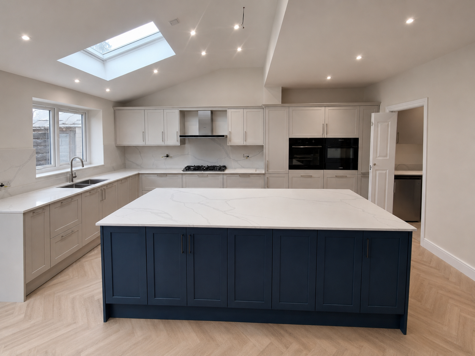 calacatta borghini quartz, St Albans project