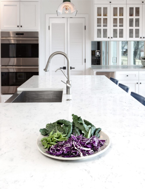 marble carrara quartz for luxury kitchen