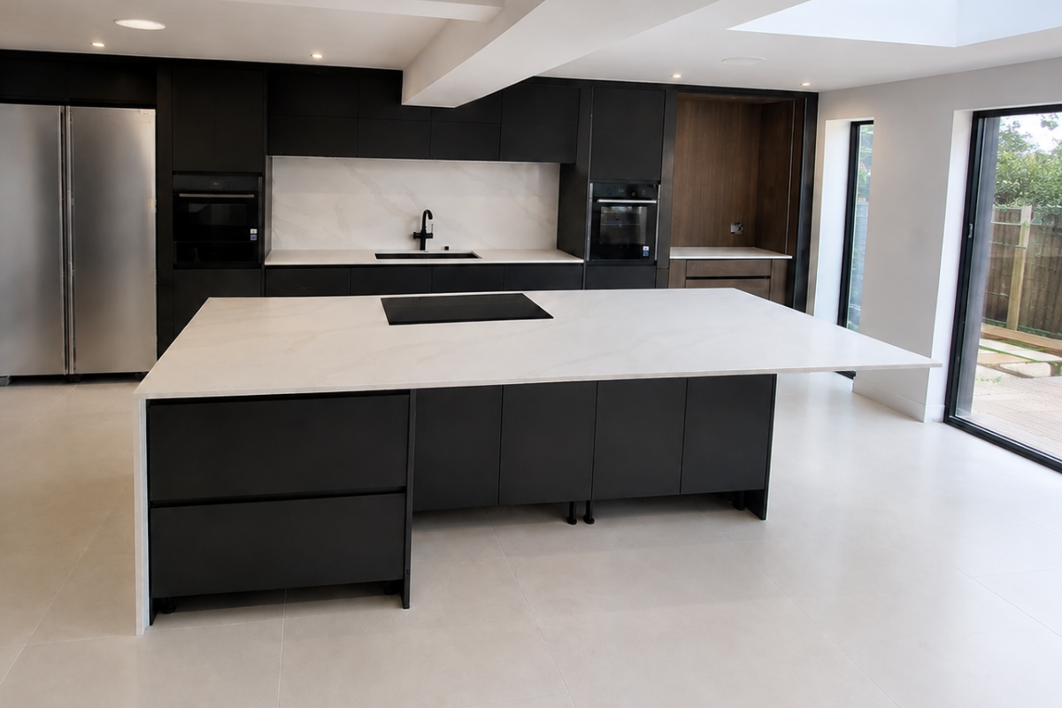 Calacatta gold project in Notting Hill