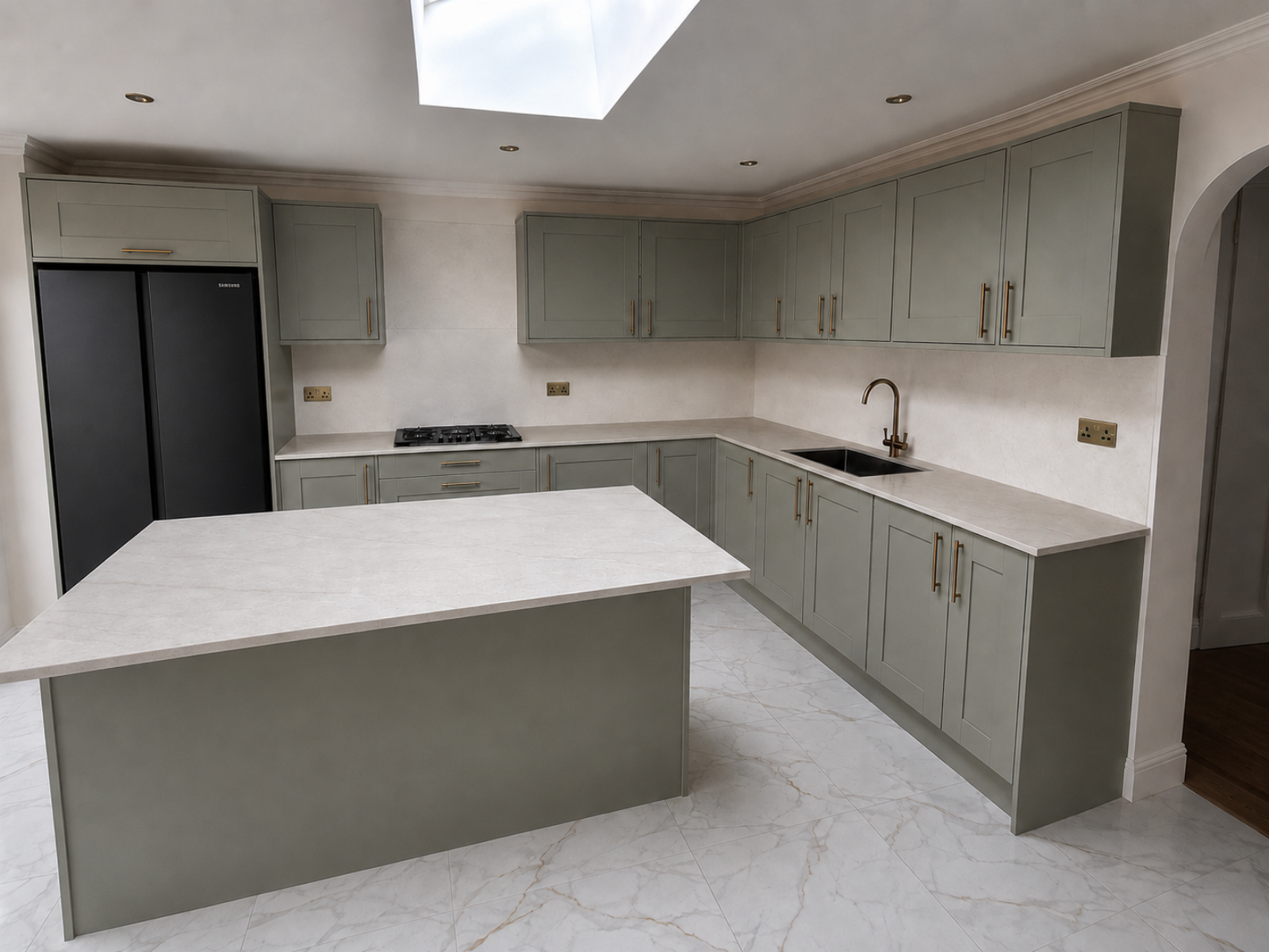 Taj Mahal quartz project in Greenford
