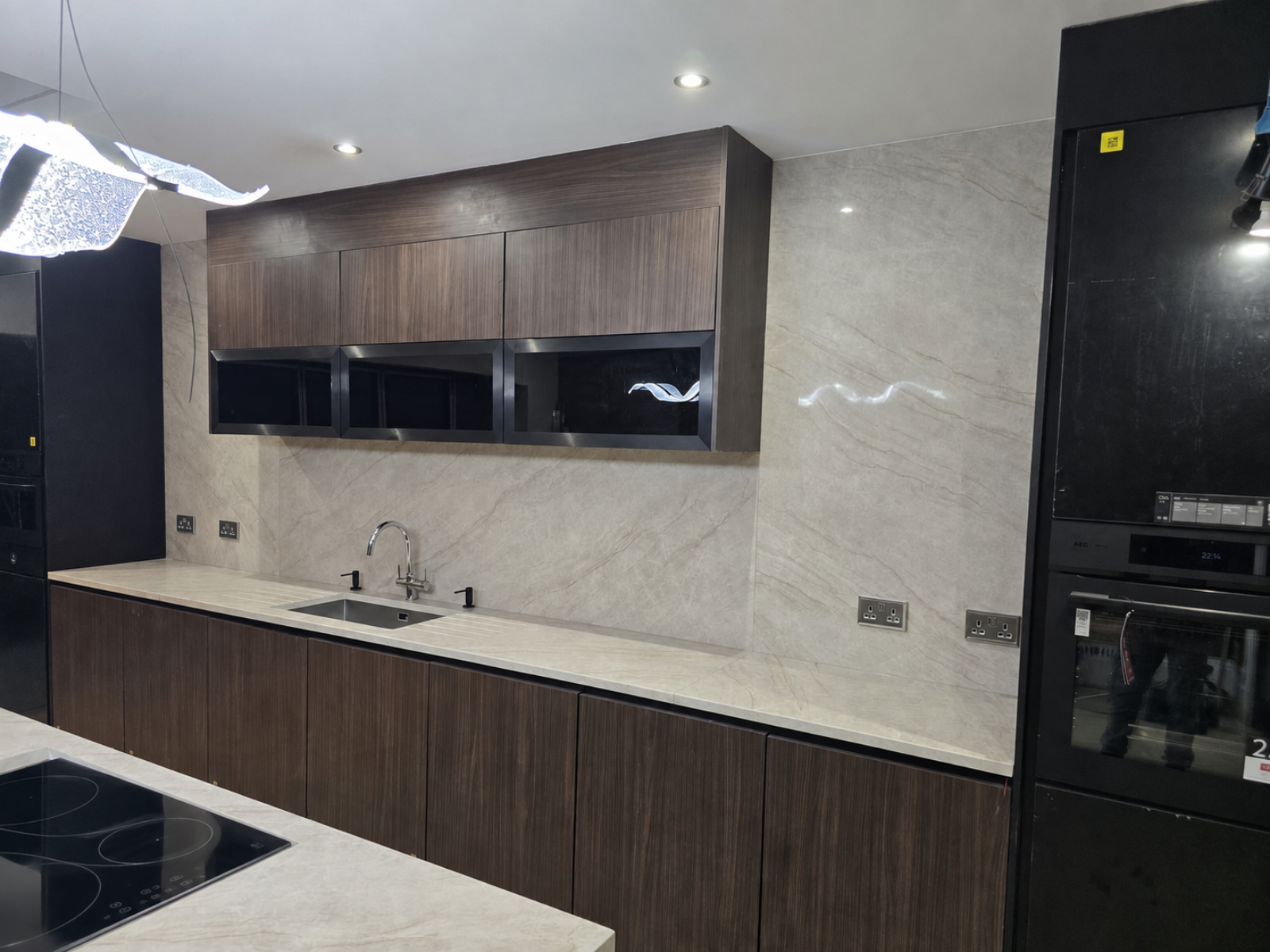Taj Mahal quartz worktop in Harrow