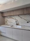 calacatta bronze quartz worktop, leicester project