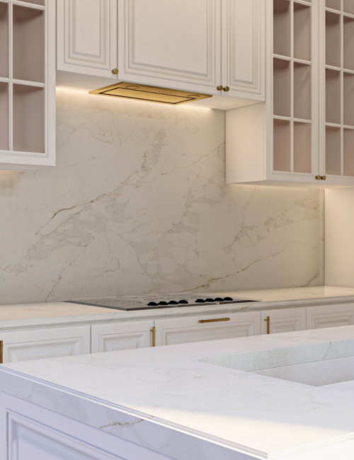 Arabescato Gold quartz worktop