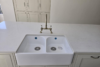Capri white quartz worktop project in Chiswick, London