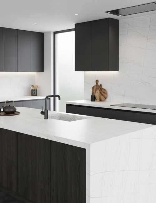 Mont Blanc quartz worktop
