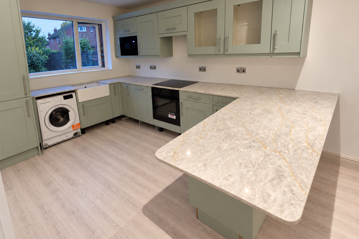Pistachio Cloud quartz project in Milton Keynes