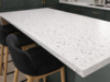 mirror white quartz worktop